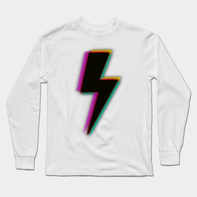 Lightning bolt Long Sleeve T-Shirt by SarahsDigiArt